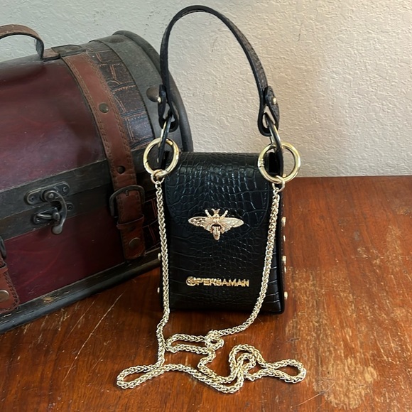 Persaman New York Handbags - Persaman New York | Joanna Croc Embossed Crossbody Bag | Made in Italy